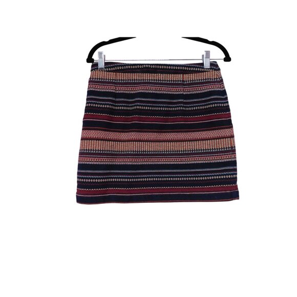 Hollister Rainbow Striped Mini Skirt S - Cotton Boho - Excellent - Picture 6 of 7